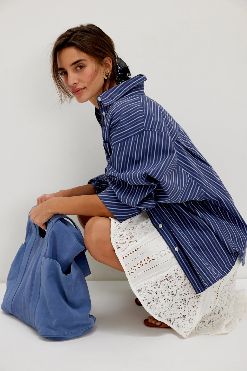 Suede Caravan Tote - 1