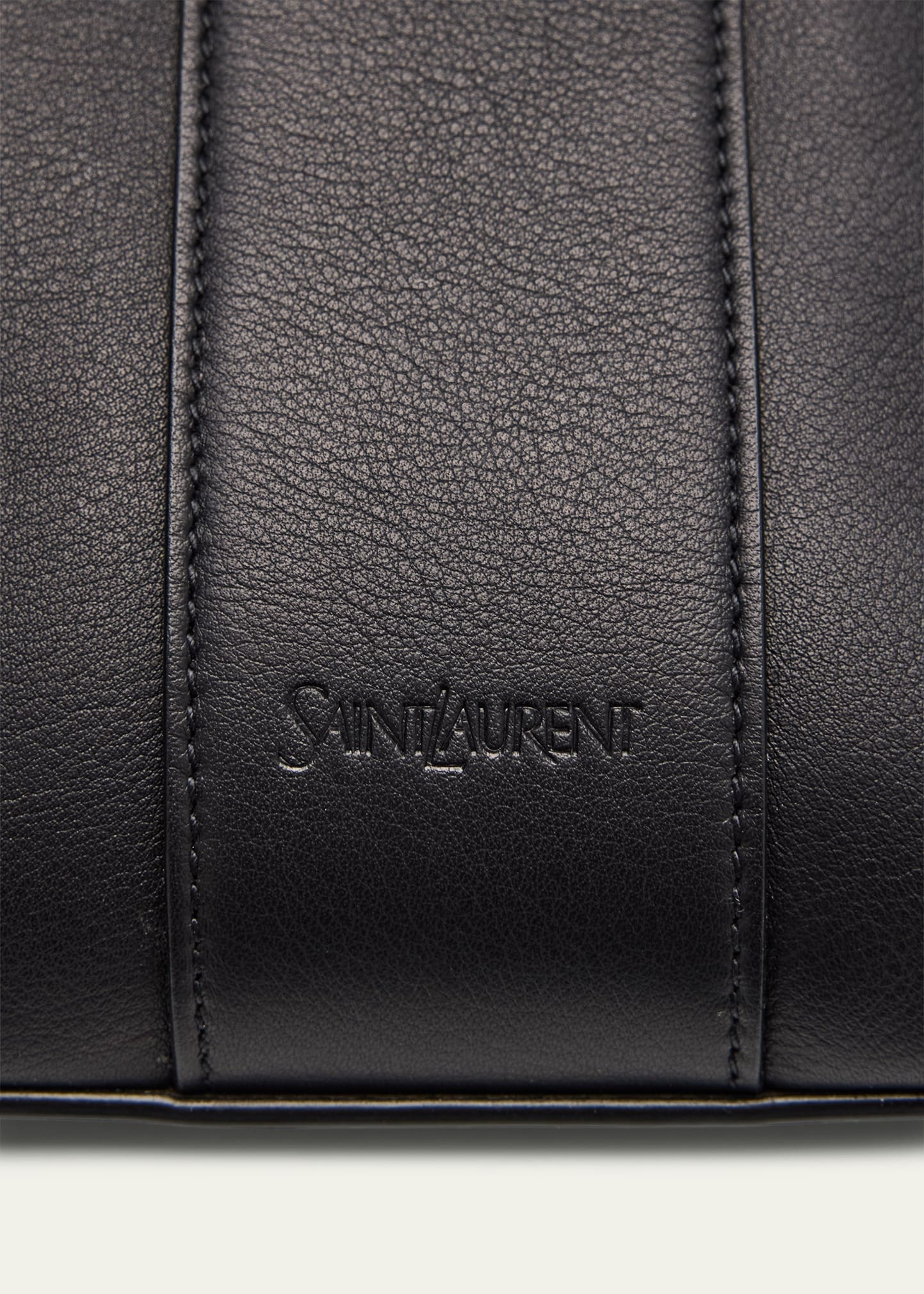 Men's Giant Y Grainy Leather Tote Bag - 5