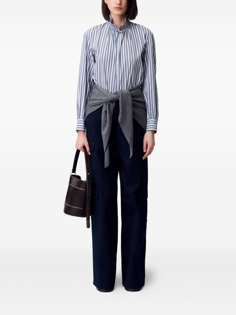 Claudie Pierlot striped cotton top outlook