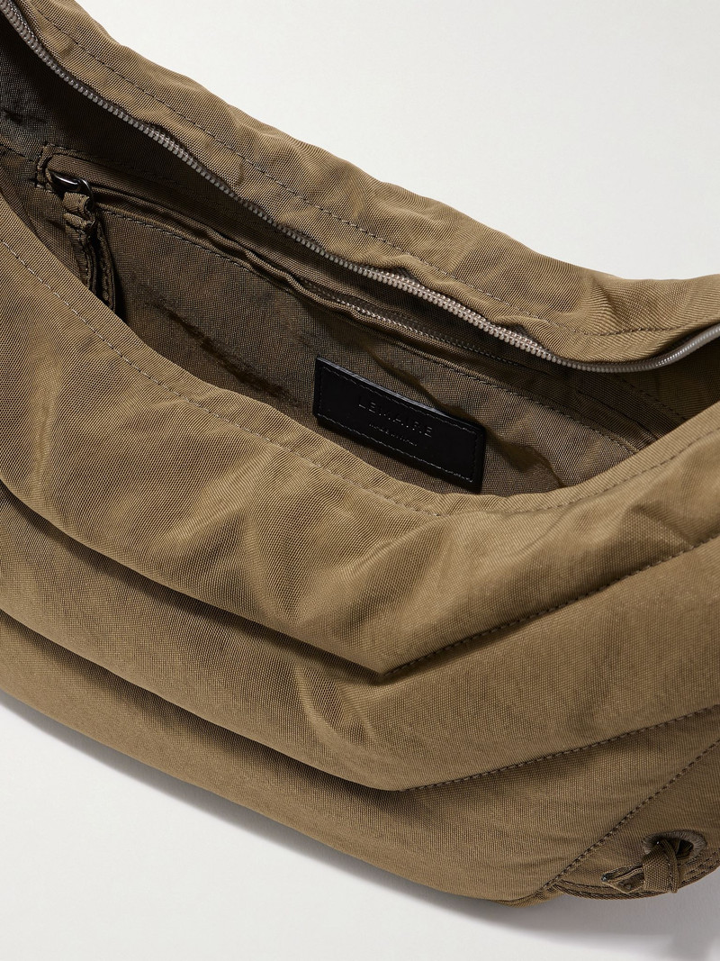 Soft Game small quilted recycled canvas shoulder bag Sage green 5