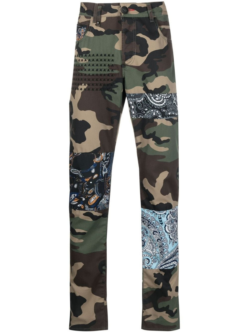 camouflage-print straight-leg jeans 1