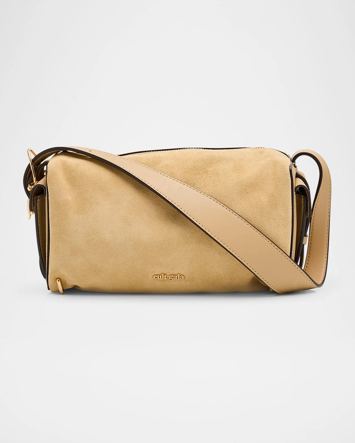 Natasha Zip Suede & Leather Shoulder Bag - 1