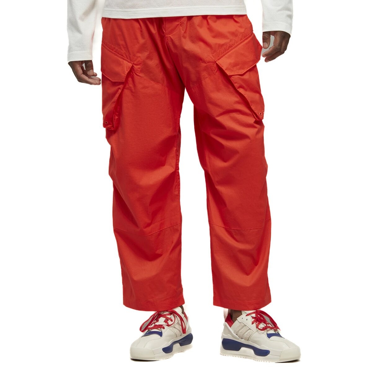 Ripstop Tracksuit Bottoms in Red - 1