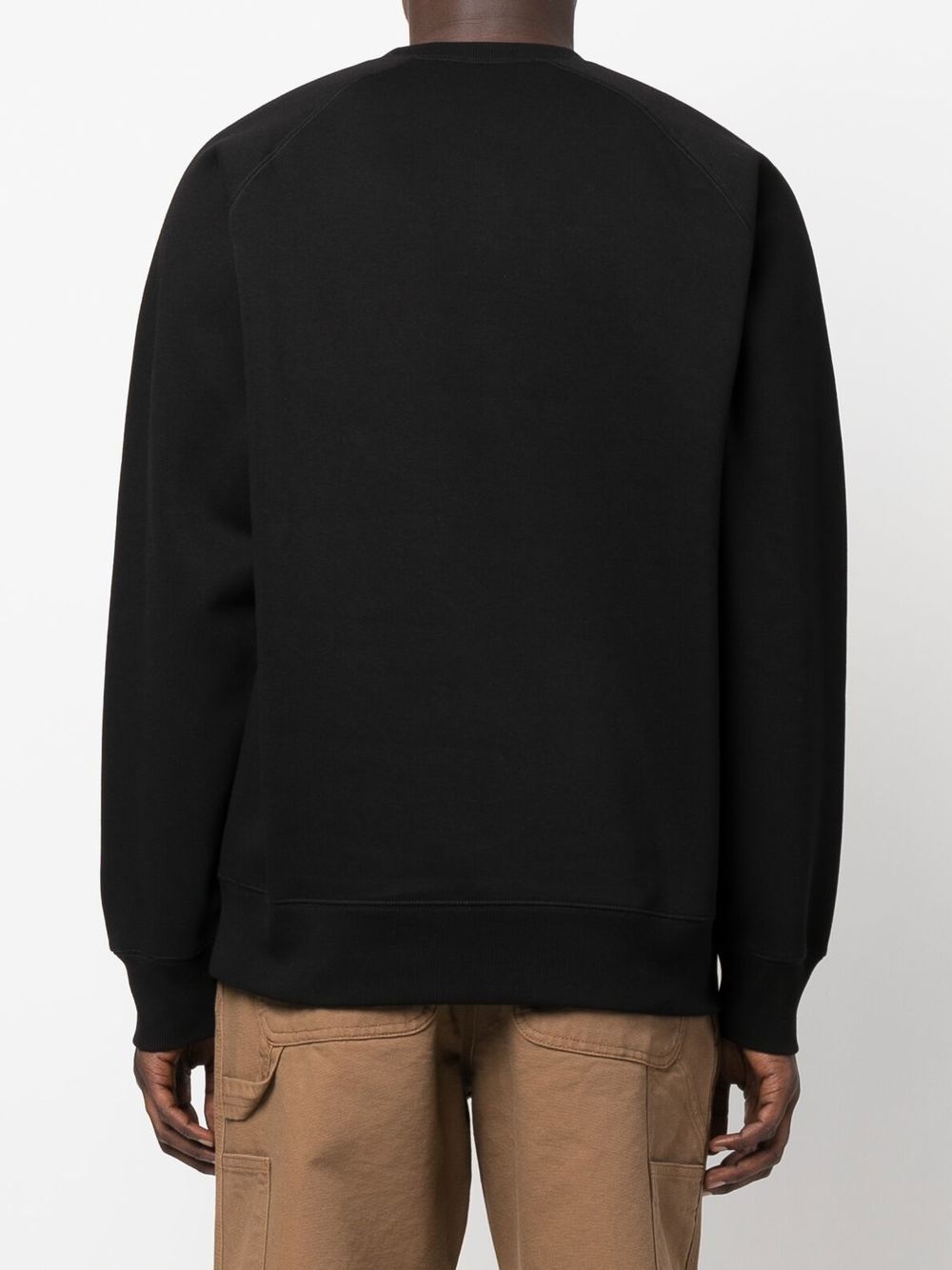 logo-patch crew neck sweatshirt - 4