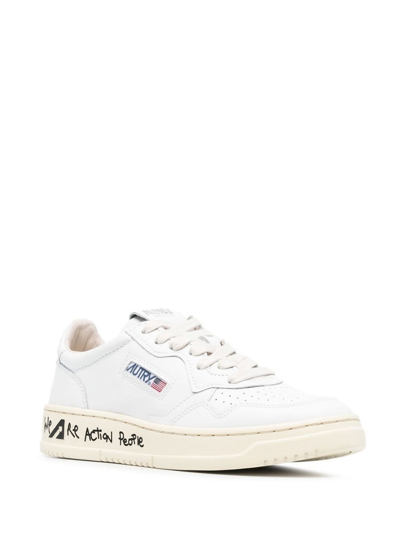 AUTRY logo-patch sneakers outlook