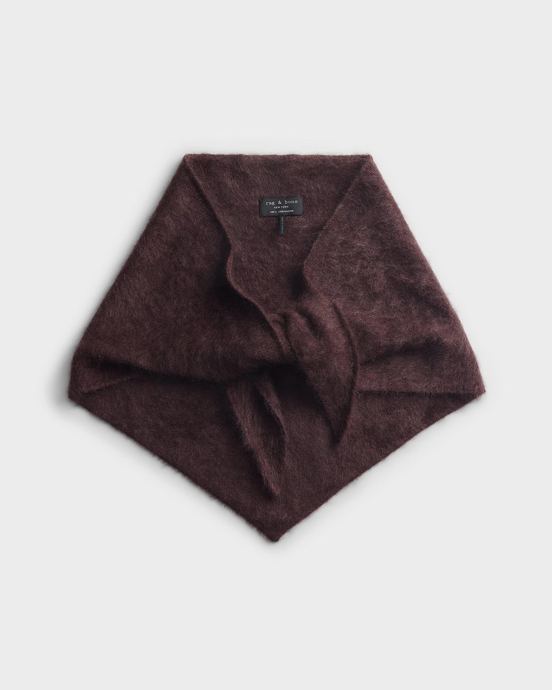 Jada Brushed Cashmere Bandana Scarf - 1