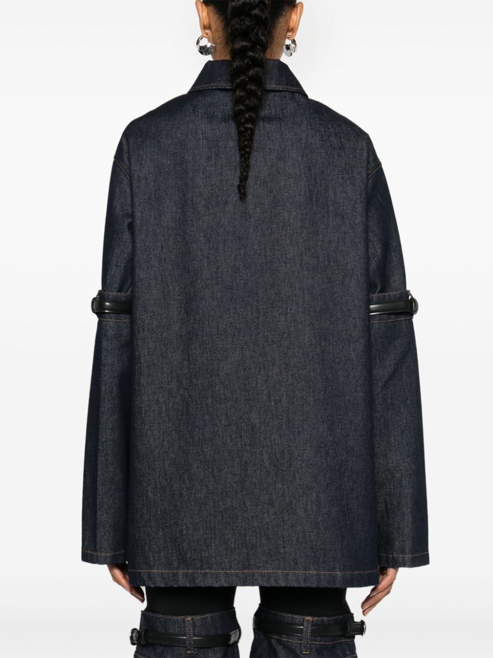 belted-sleeve jacket - 4