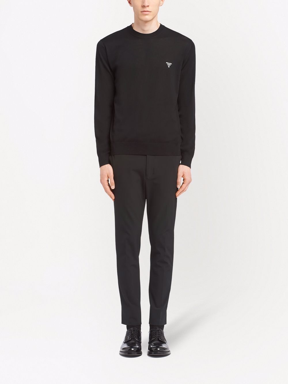 superfine wool long-sleeve jumper - 2