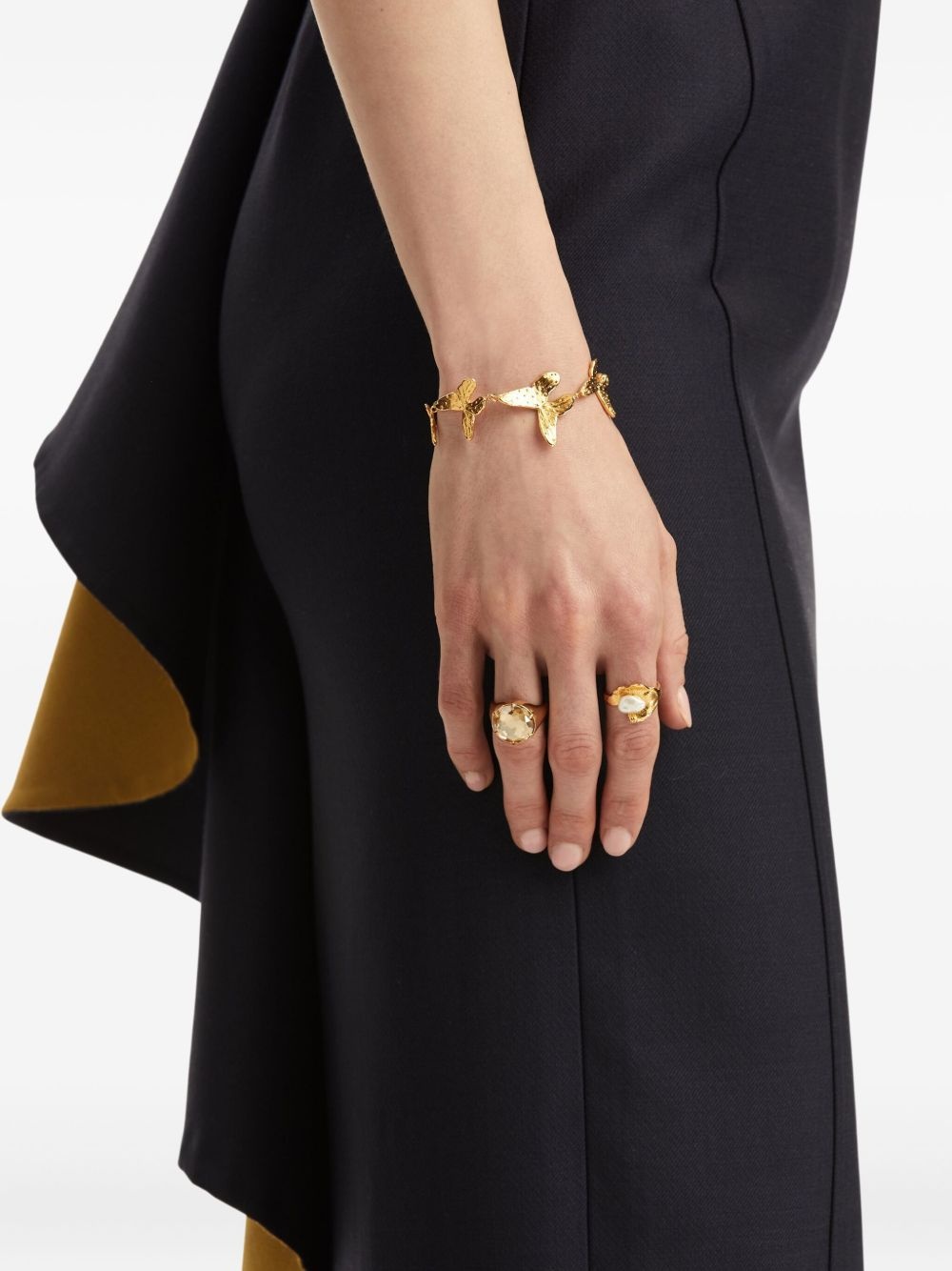 Pearl Lily Pad ring - 2