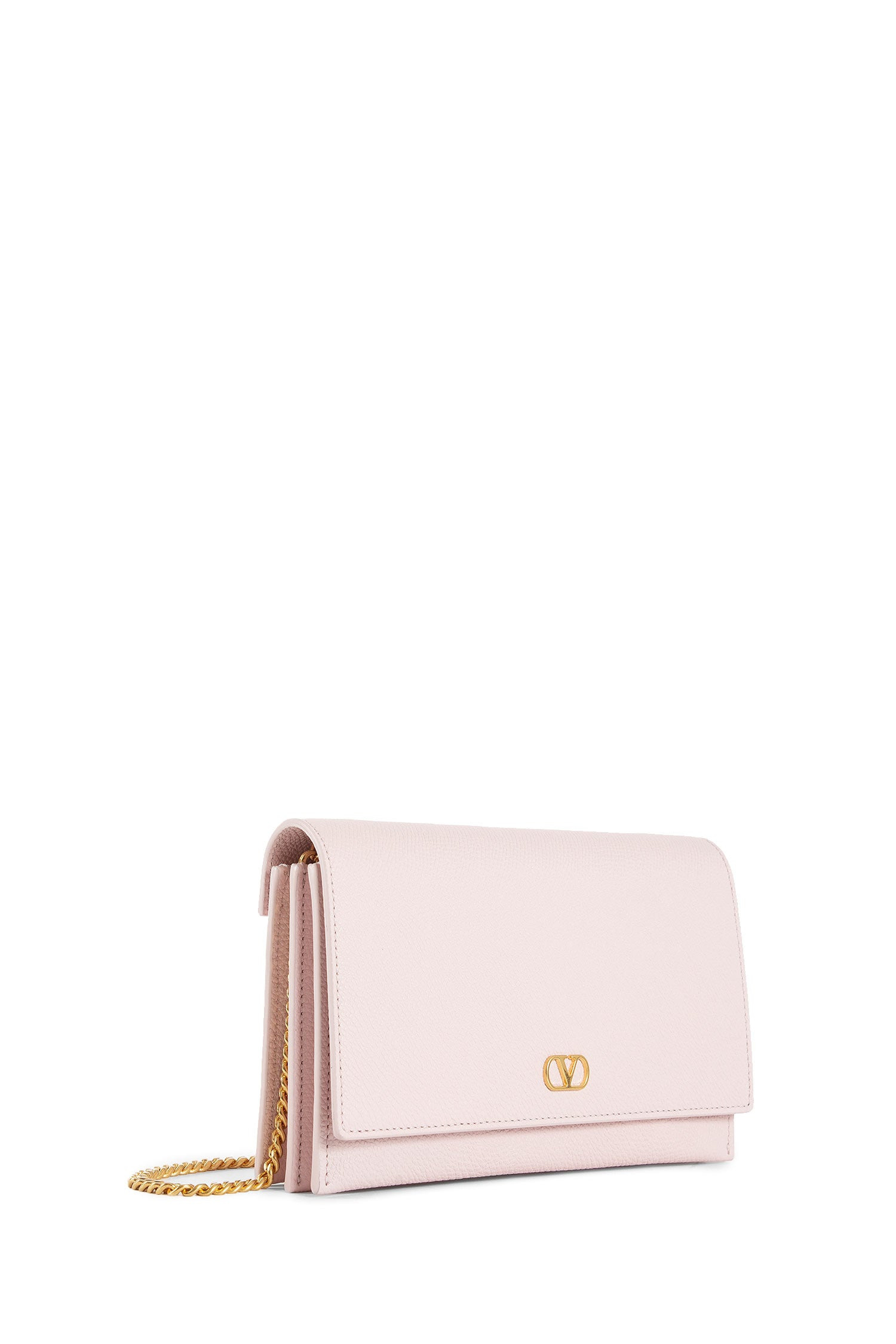 Vlogo Grainy Leather Wallet With Chain - 2