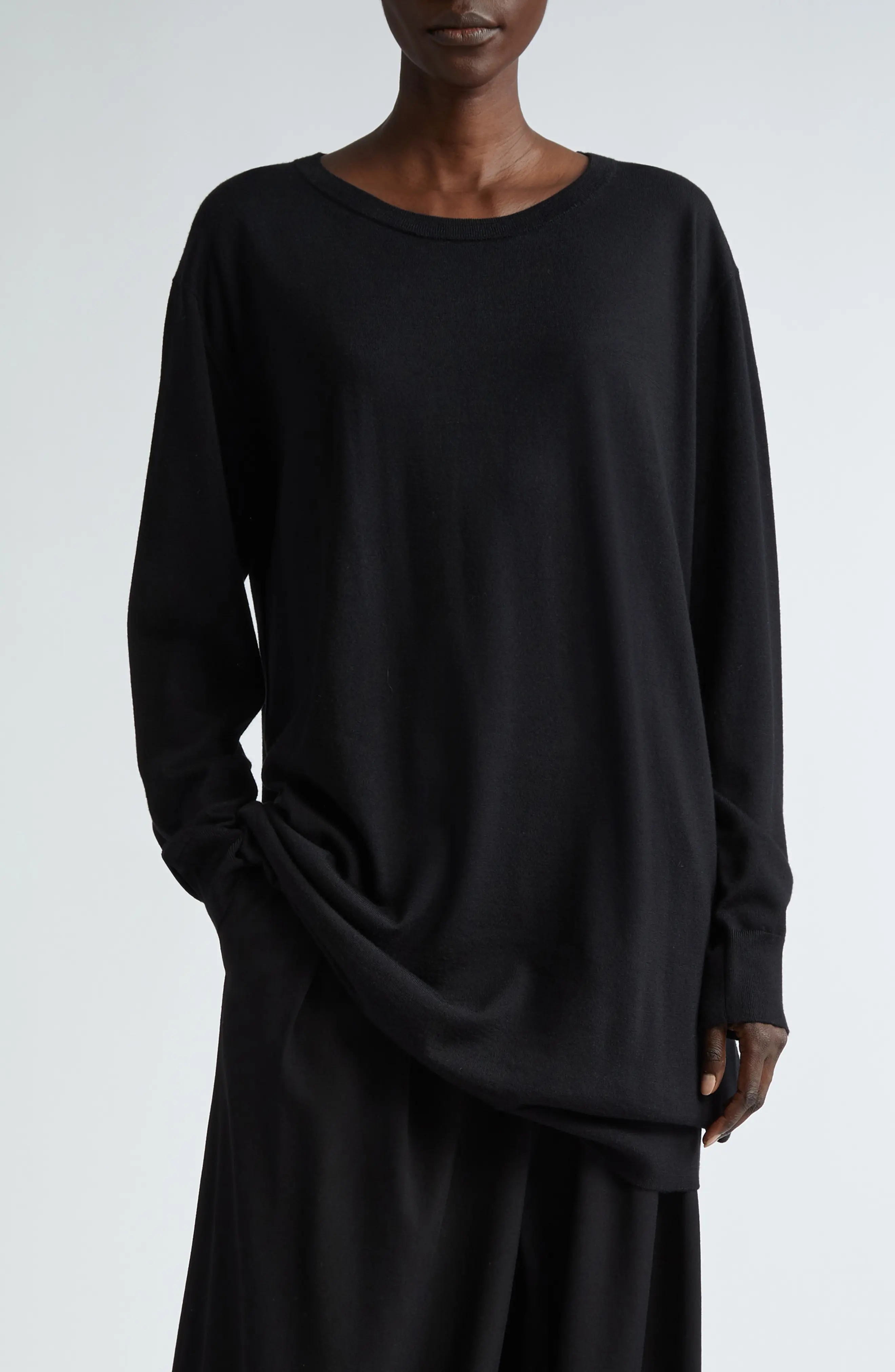 Tammy Elongated Wool Sweater - 1