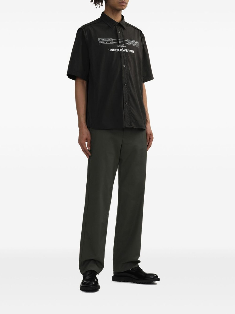 UNDERCOVER slogan-print shirt outlook