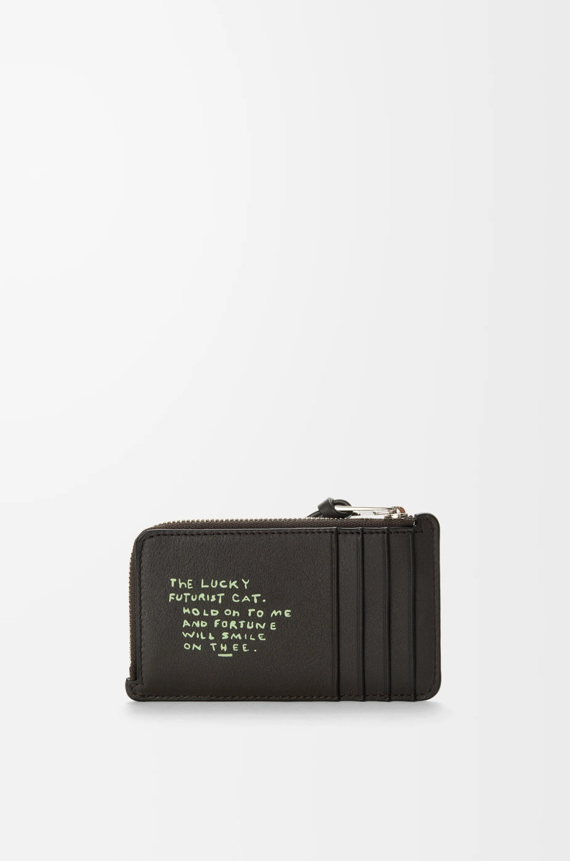 Futurist Cat coin cardholder in classic calfskin 3