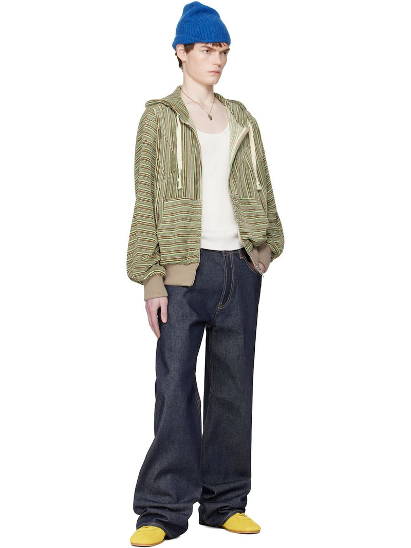 EDWARD CUMING Green Flex Hoodie outlook