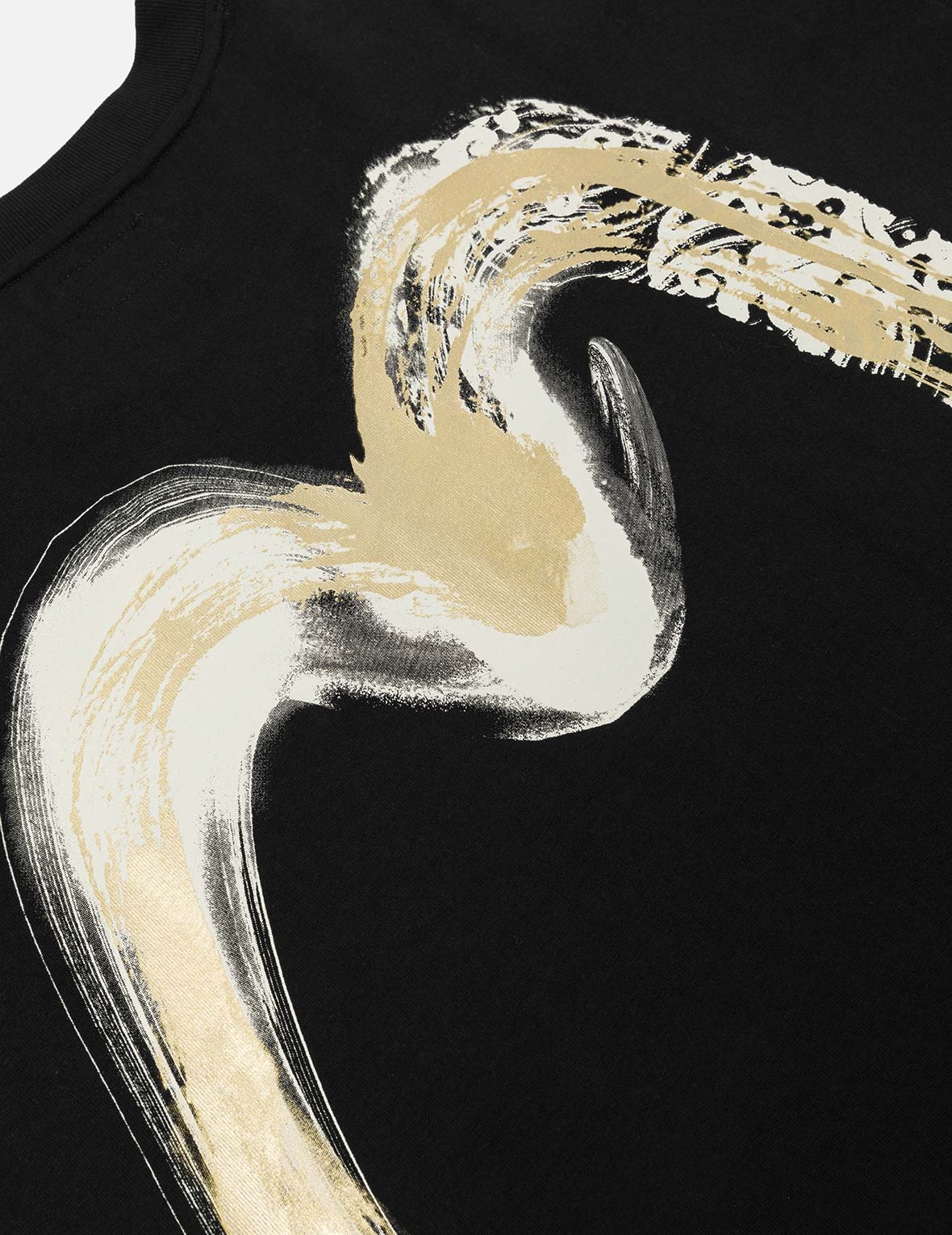 Artistic Brush Daicock Print Relax Fit T-Shirt - 5