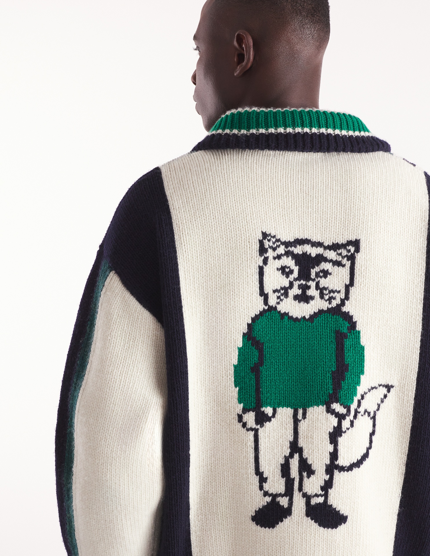 KNITTED COLLEGE BLOUSON - 6