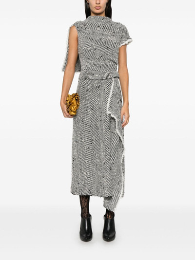 Erdem draped midi dress outlook