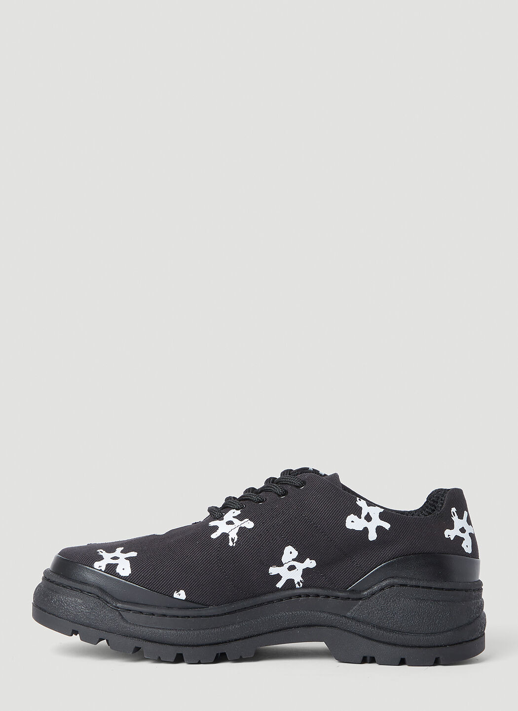 Basalt White Flower Lace-Ups - 3