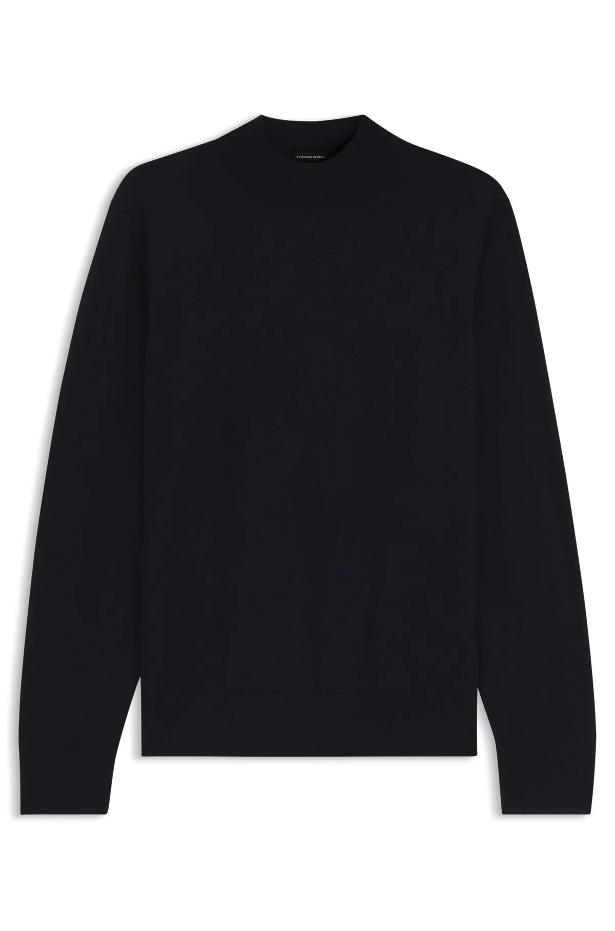 MOCK-NECK SWEATER IN EXTRA-FINE MERINO WOOL - 1