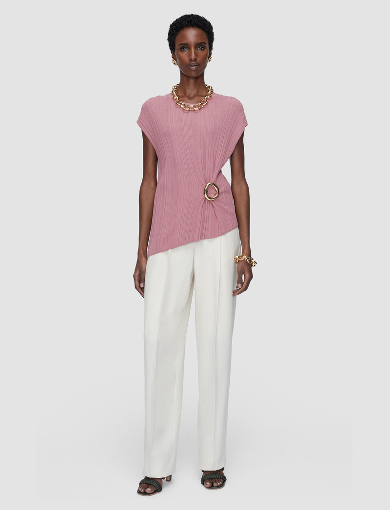 JOSEPH Kenit Knit Plissé Top outlook