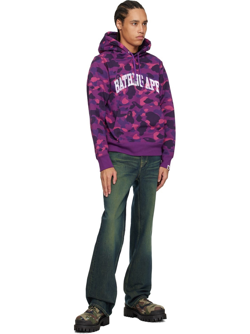 A BATHING APE® Purple Color Camo Pullover Hoodie outlook