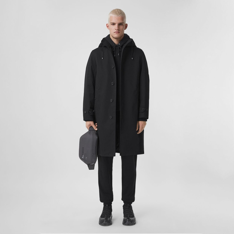 Burberry Cotton Gabardine Hooded Car Coat outlook