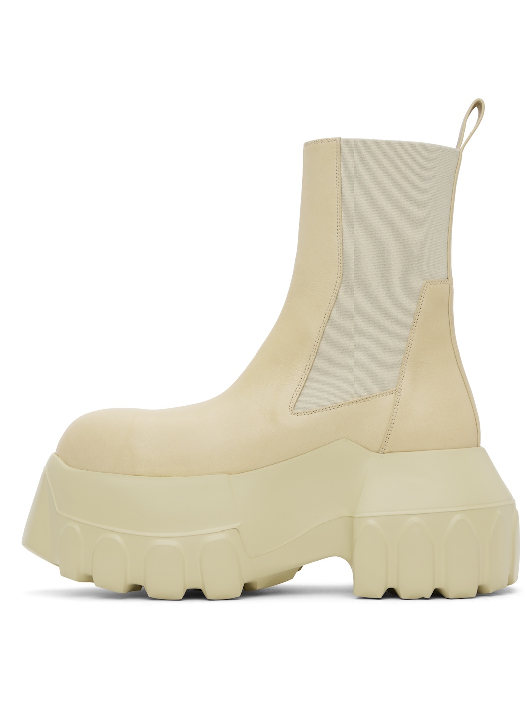 Beige Hollywood Beatle Mega Tractor Chelsea Boots - 3
