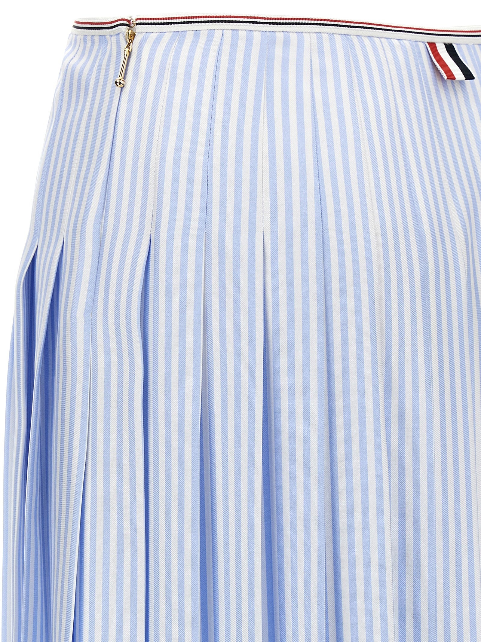 Silk Skirt Skirts Light Blue - 4