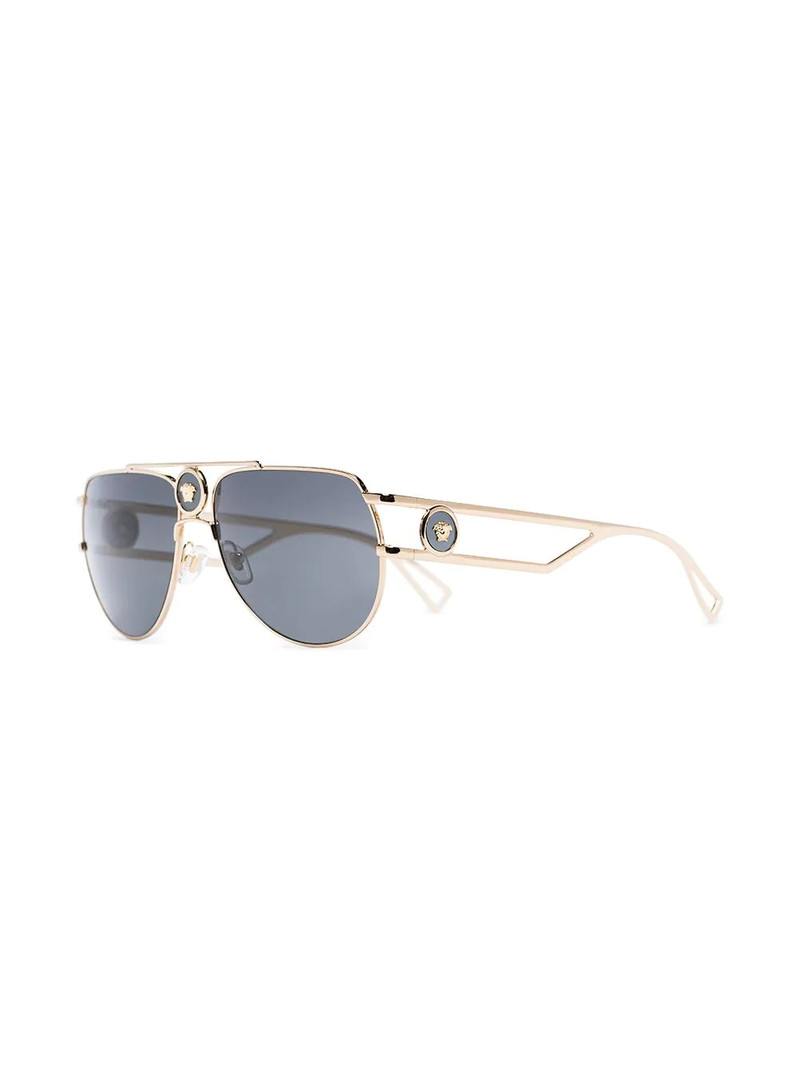 VERSACE Medusa pilot-frame sunglasses outlook