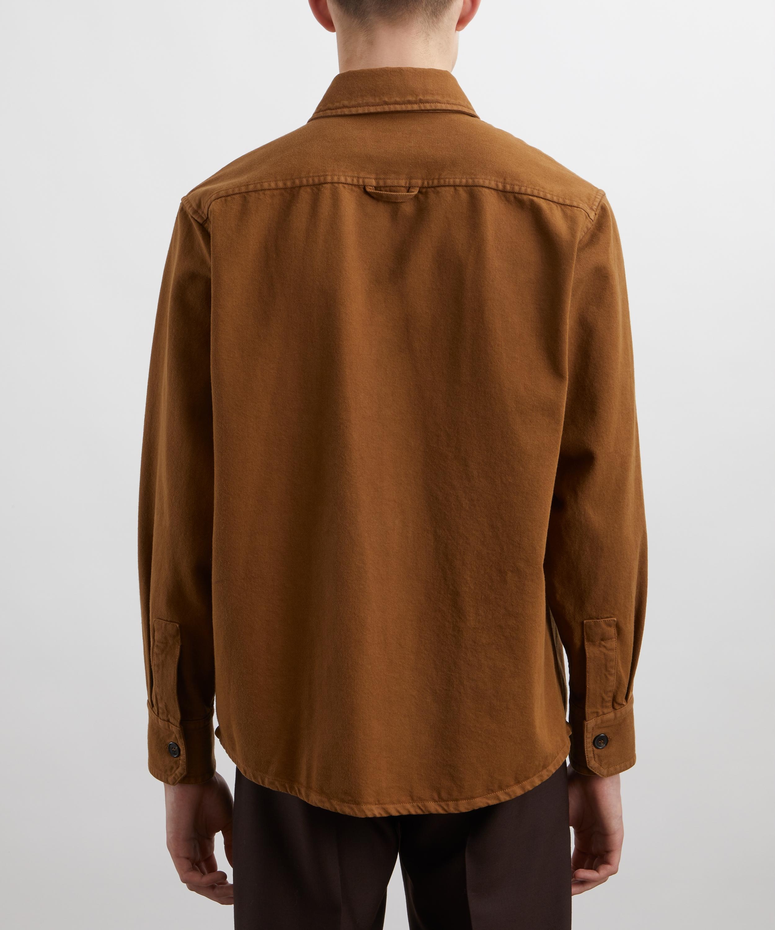 Basile Brodée Poitrine Denim Overshirt - 4