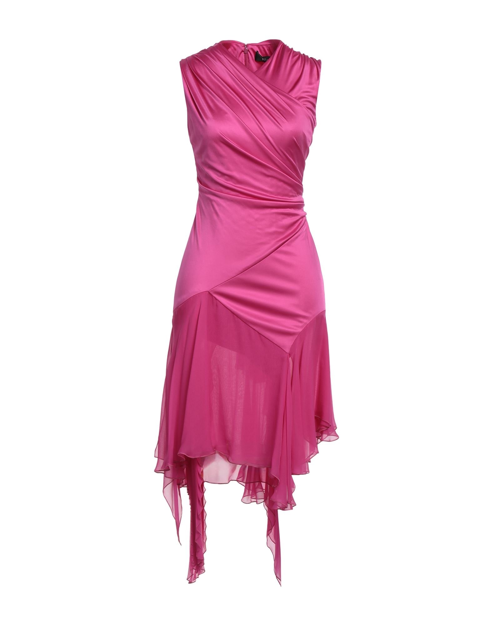 Fuchsia Women's Elegant Dress - 1