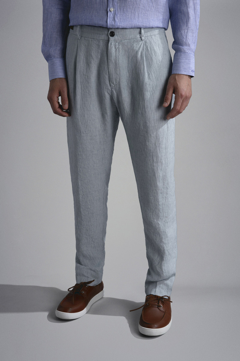 LINEN CHINO TROUSERS 6
