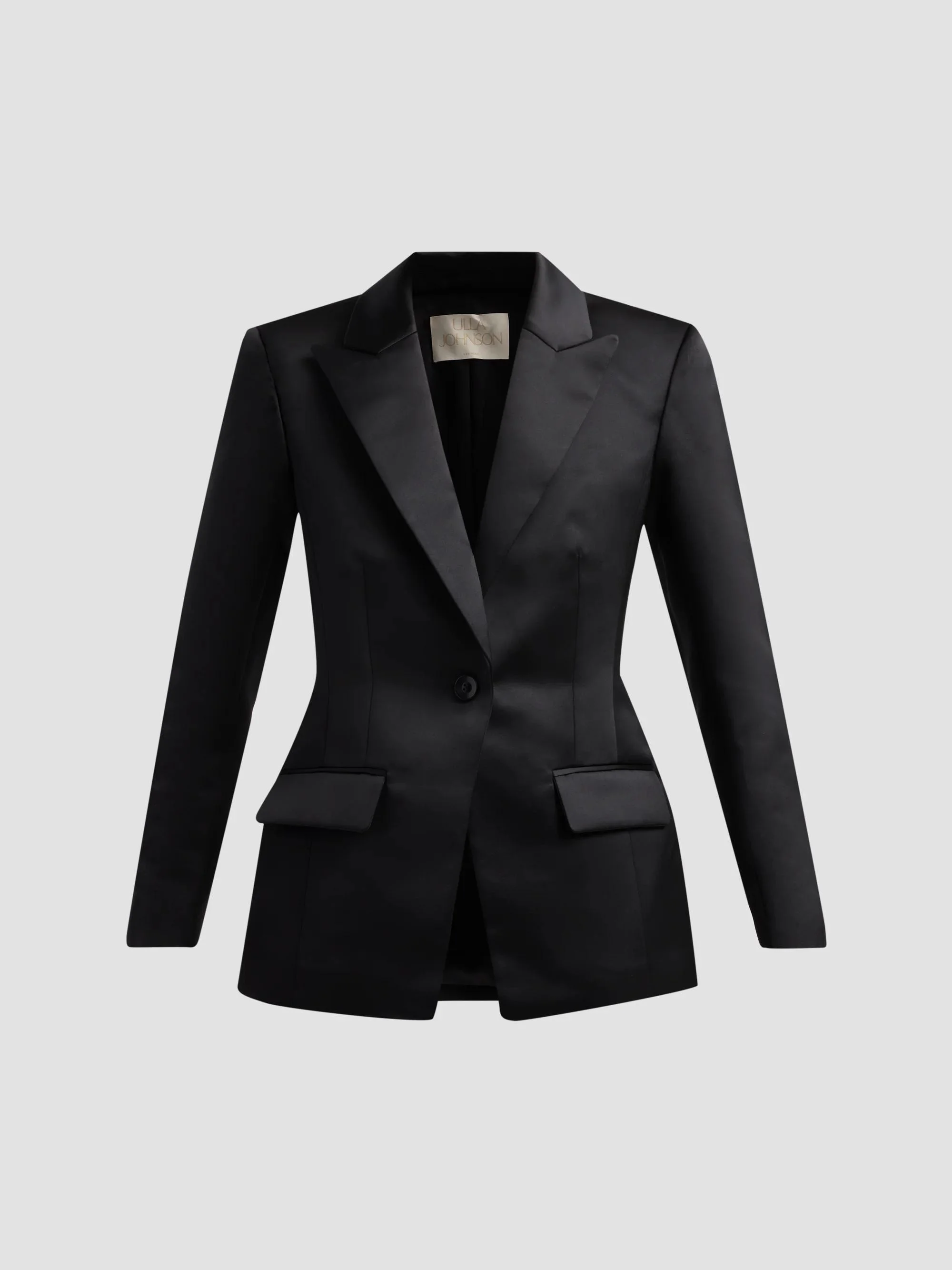 Women's Soline Satin Blazer - Noir - 1