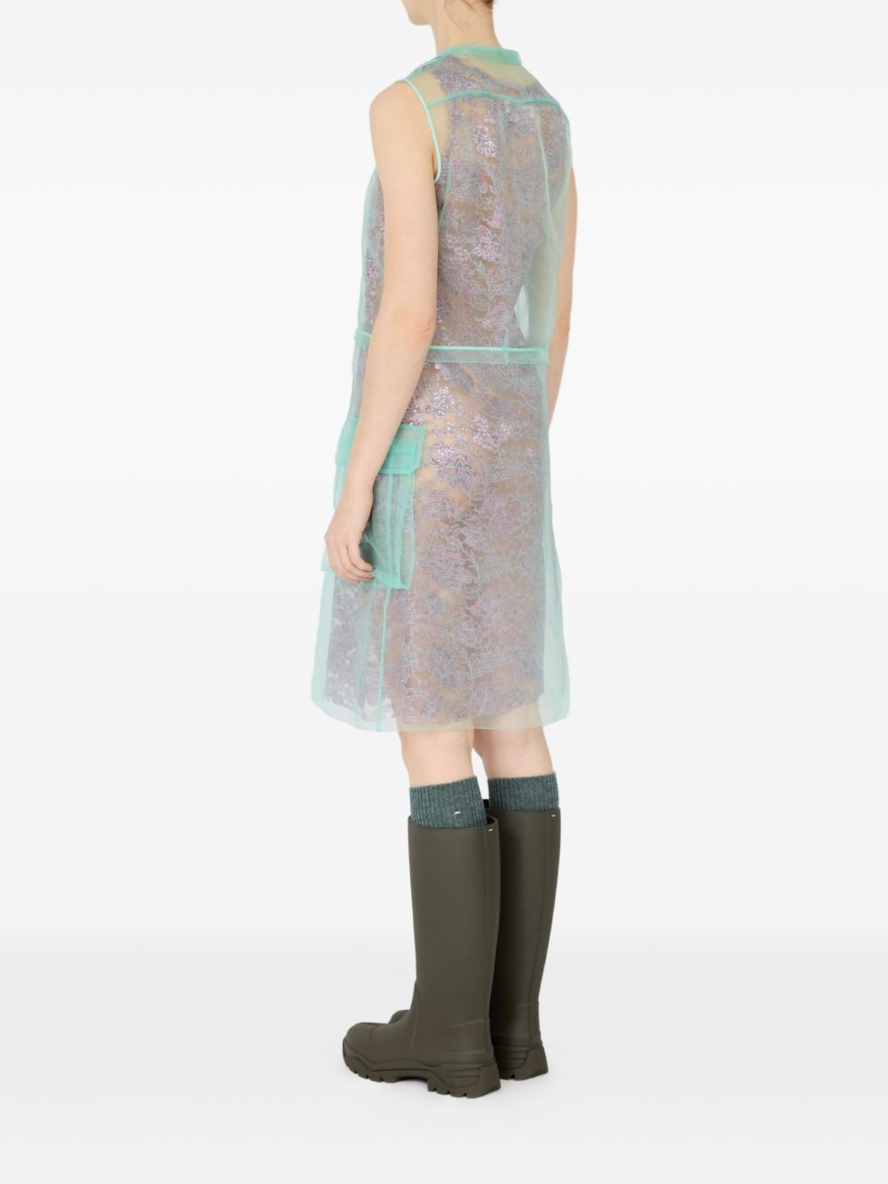 layered mini dress - 4