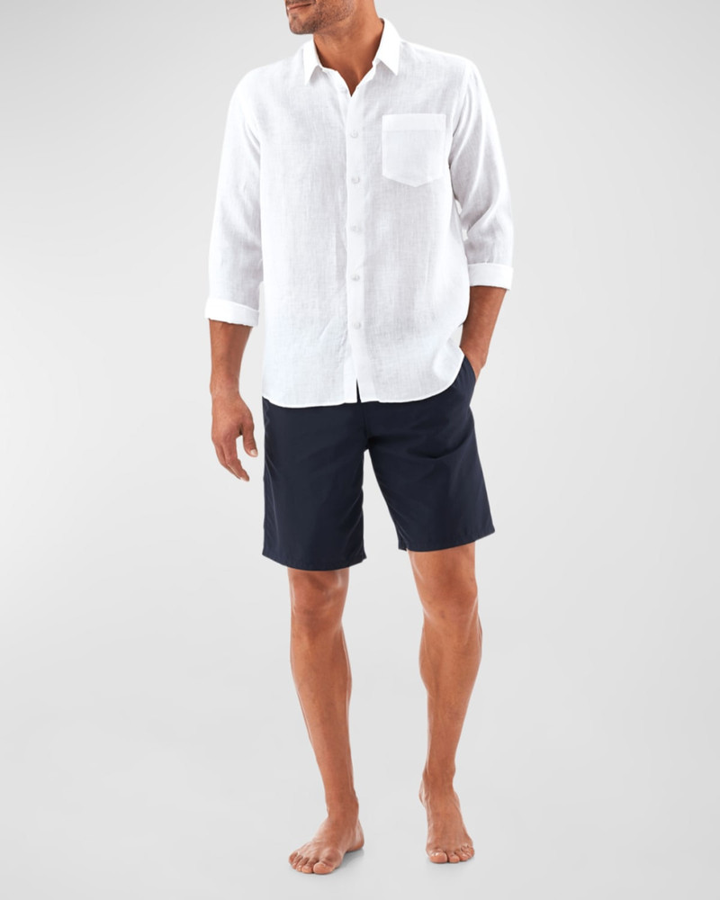 Vilebrequin Caroubis Linen Pocket Sport Shirt outlook
