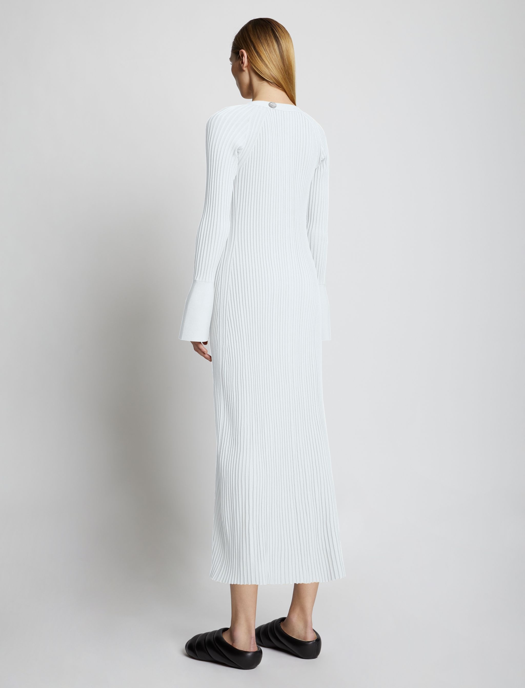 Rib Knit Cardigan Dress - 4