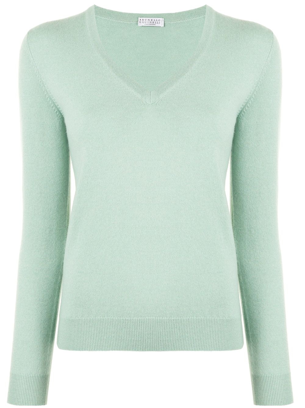 v-neck cashmere jumper - 1