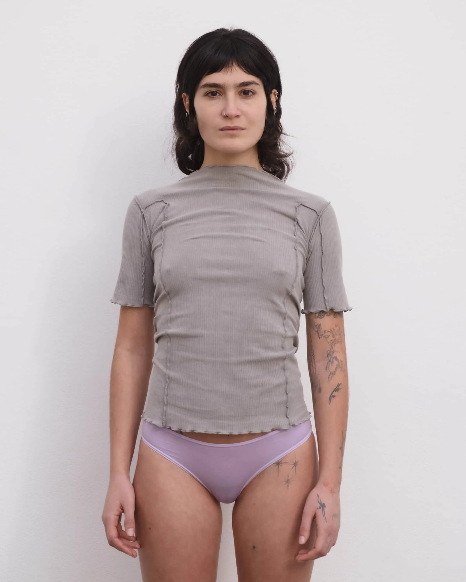 Omato 3/4 Tee Shirt - Organic Cotton Rib - 1