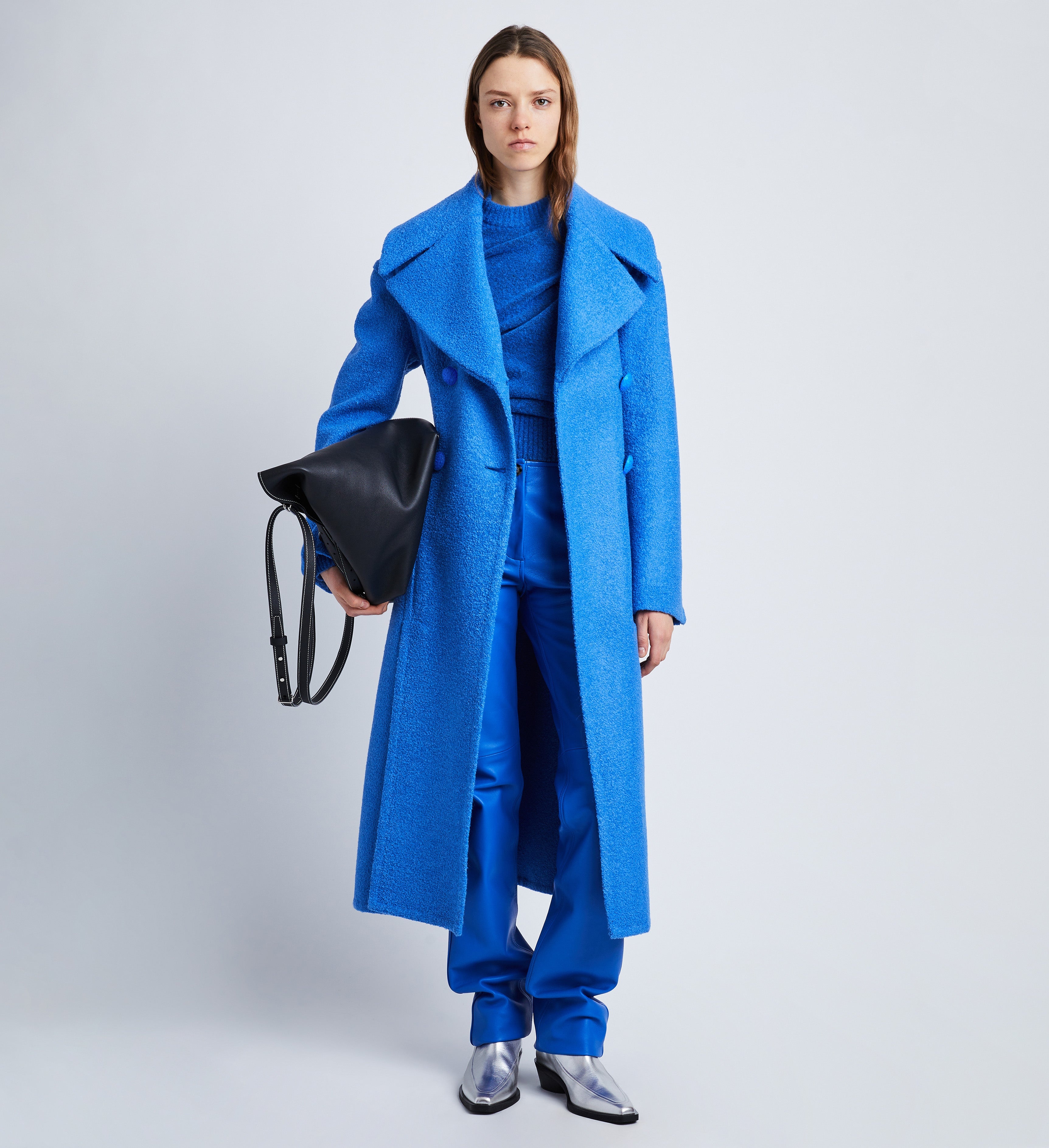 Double Face Llama Wool Coat - 2