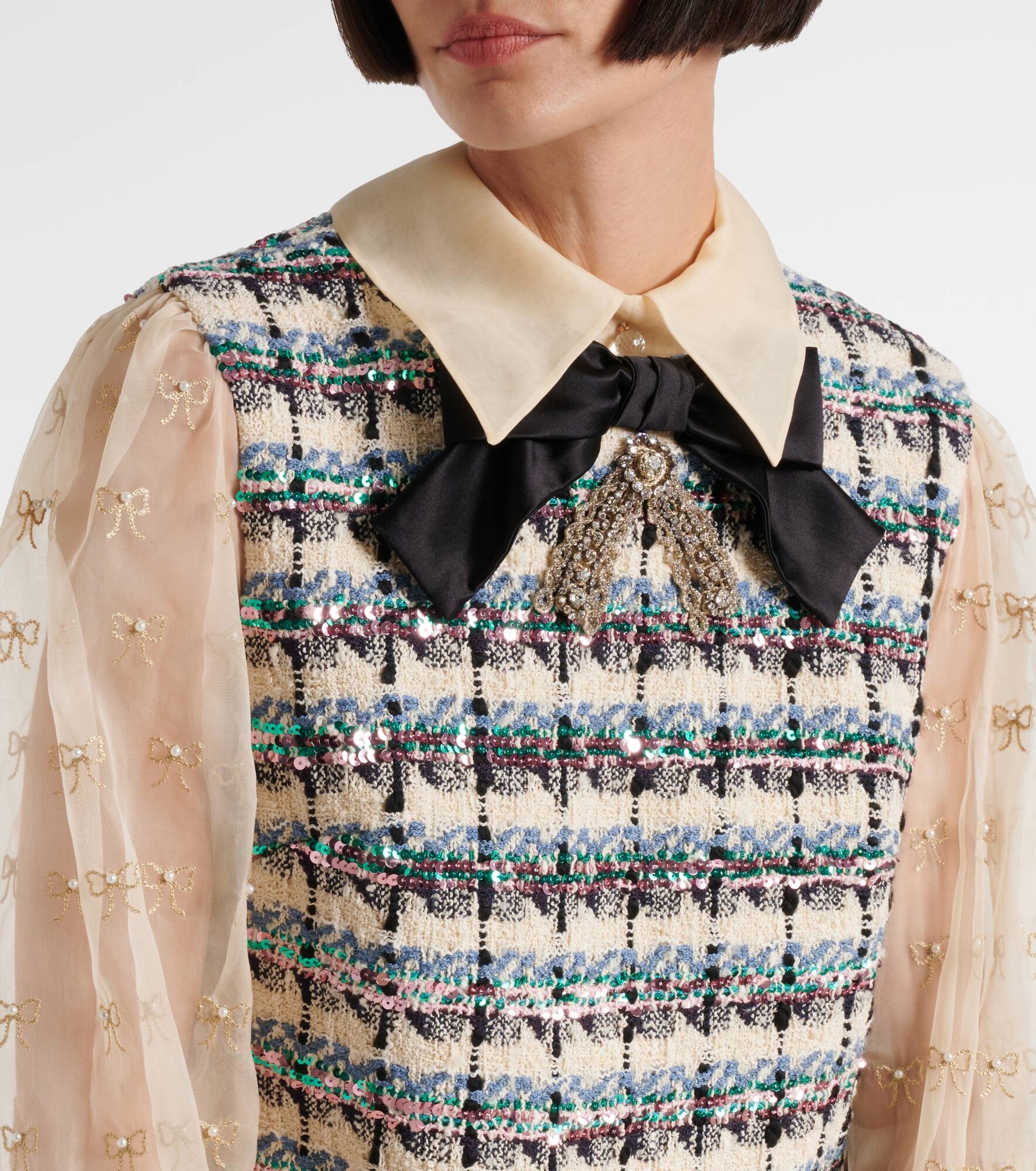 Embellished minidress - 4