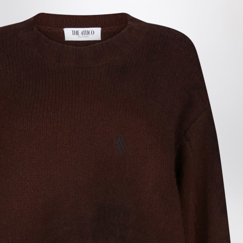 The Attico Brown Wool And Cashmere Sweater Women - 2