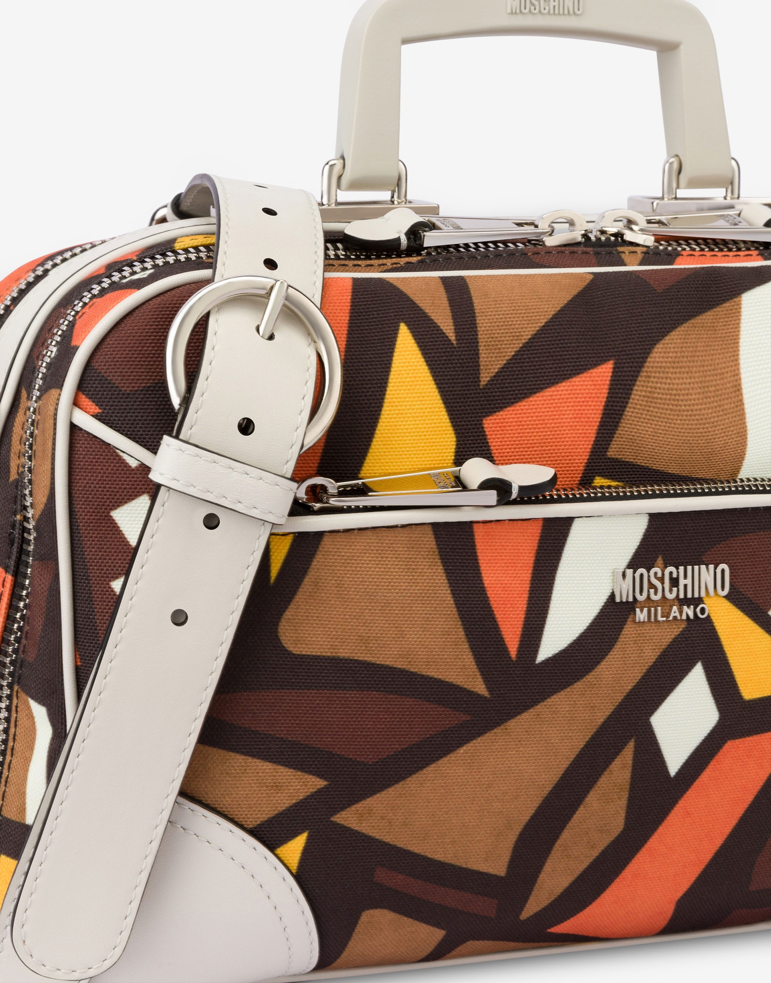 WOOD PRINT CANVAS CROSSBODY BAG - 4