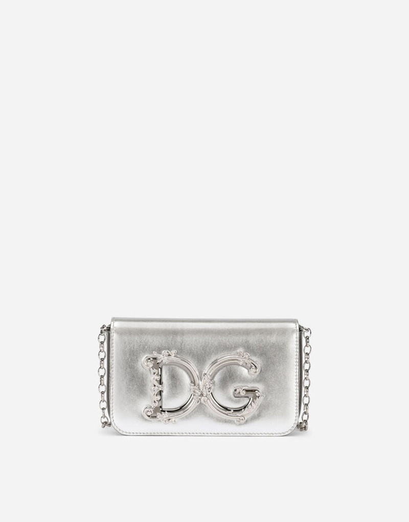 DG Girls clutch in nappa mordore leather 1