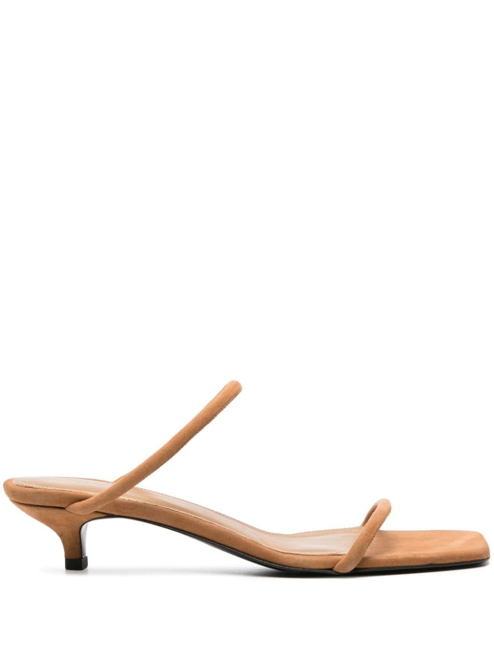 Minimalist suede mules - 1