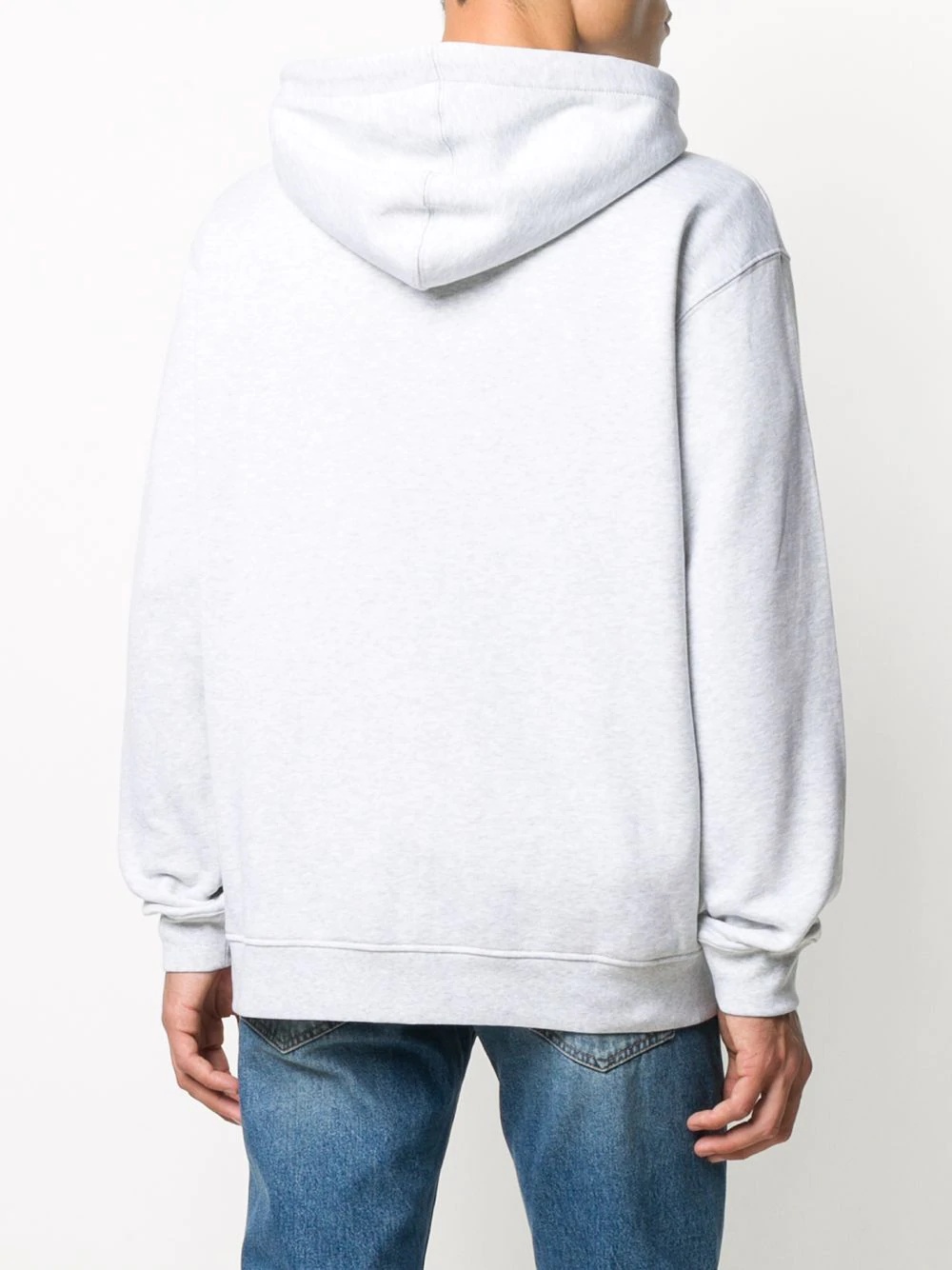 drawstring zip-front hoodie - 4