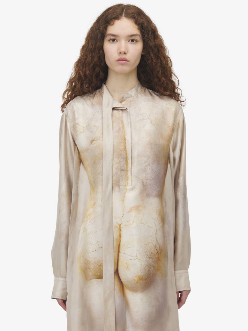 Sculpted Bum Mini Shirt Dress - 5