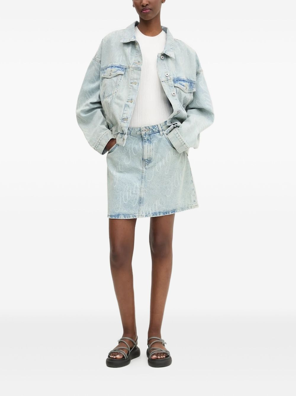 Lou acid-wash denim jacket - 2