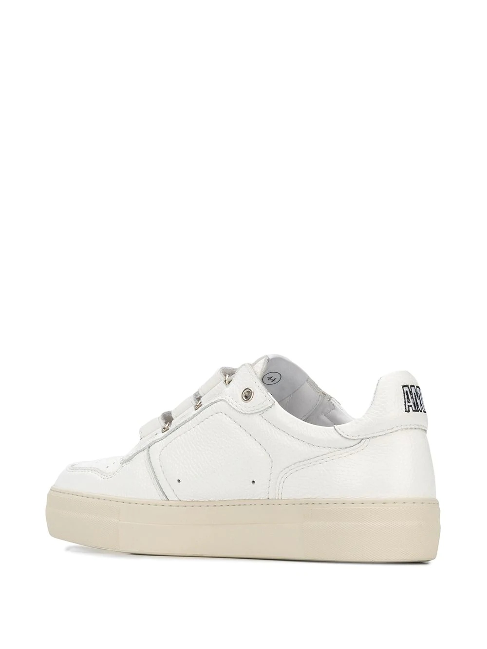 punch hole low-top sneakers - 3