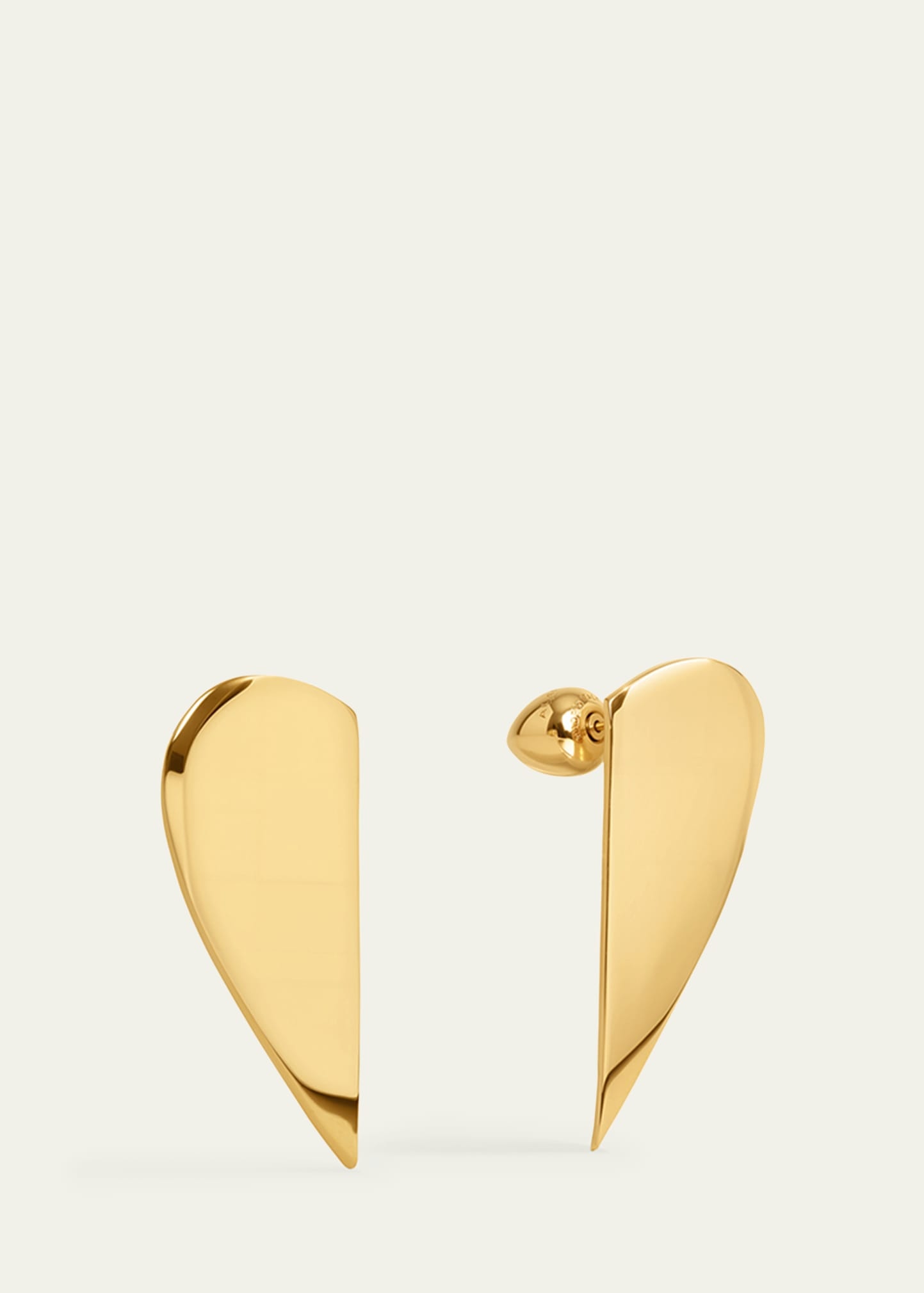 Half Heart-Shaped Earrings - 3