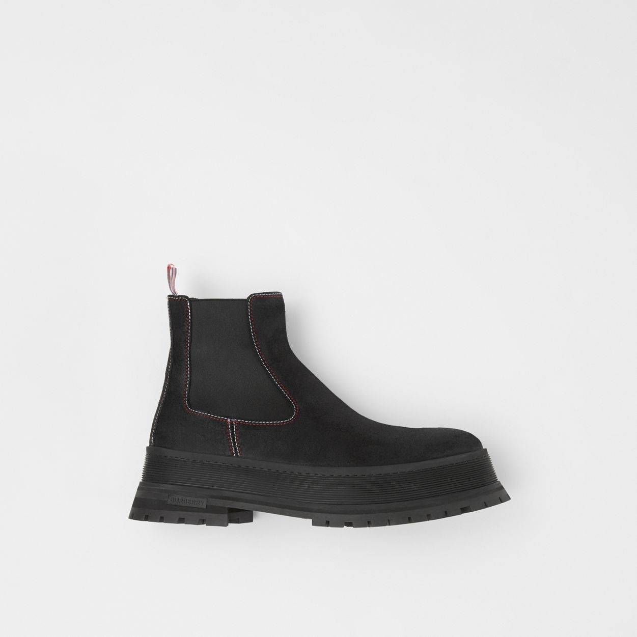 Topstitched Suede Chelsea Boots - 2